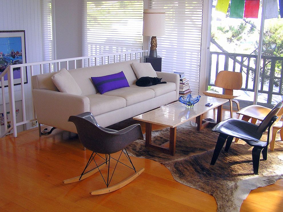 Consignment Furniture Reno for a Midcentury Living Room with a Modern Rocking Chair and Eames Living Room by Lisa Hallett Taylor