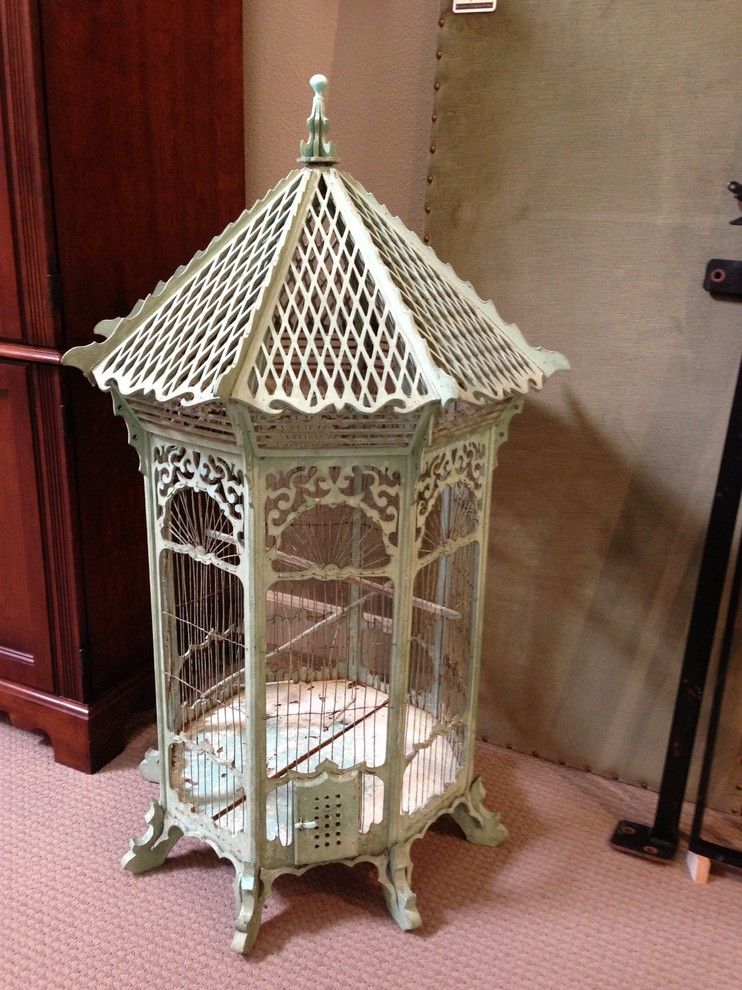 Consignment Furniture Tulsa for a Traditional Spaces with a Vintage Furniture and Antique Bird Cage by Ya Ya's Furniture Consignment Shop