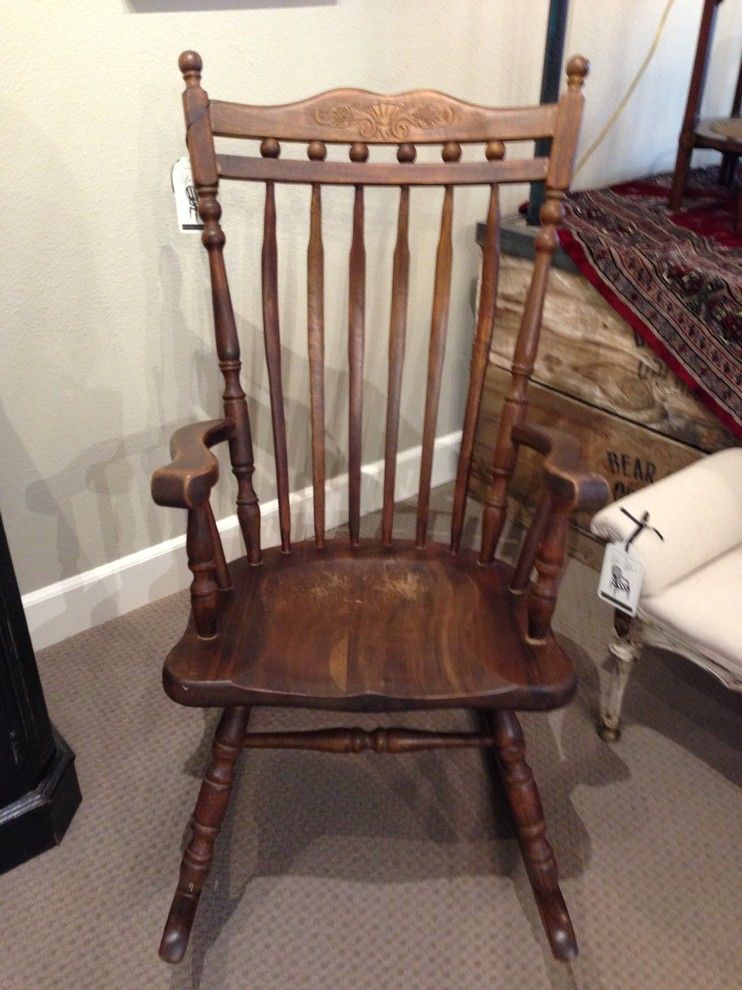 Consignment Furniture Tulsa for a Traditional Spaces with a Vintage Furniture and Antique Rocking Chair by Ya Ya's Furniture Consignment Shop