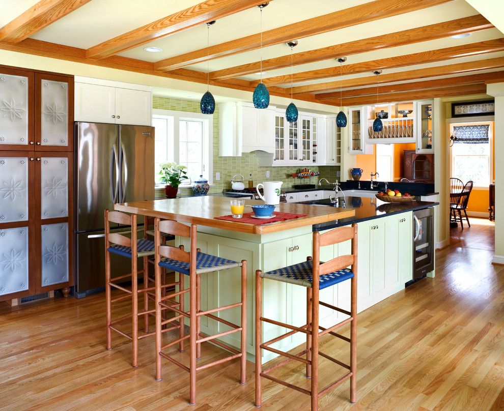 Coors Light Logo for a Traditional Kitchen with a Wood Flooring and Kitchen View by Ahmann Llc