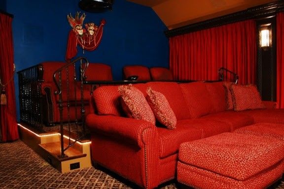 Copper Creek Theater for a Contemporary Home Theater with a Classic and Theater Room by Kaleidoscope Studio of Interior Design