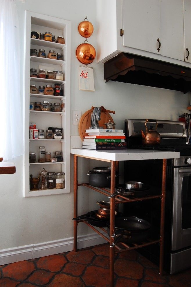 Copper Kettle Nashville for a Eclectic Kitchen with a Eclectic and My Houzz: Charming 1940s Home Update is All in the Family by Corynne Pless