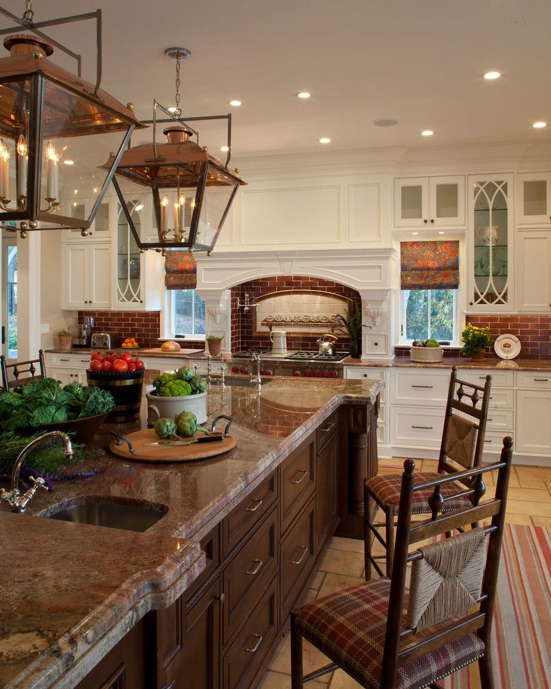 Copper Kettle Nashville for a Traditional Kitchen with a Two Sinks and Sag Harbor by Harrison Design