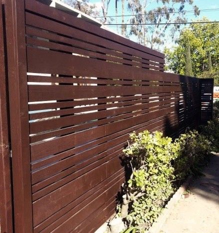 Cordovan Color for a Contemporary Exterior with a Marina Del Rey and Modern Fences by Harwell Fencing and Gates Inc