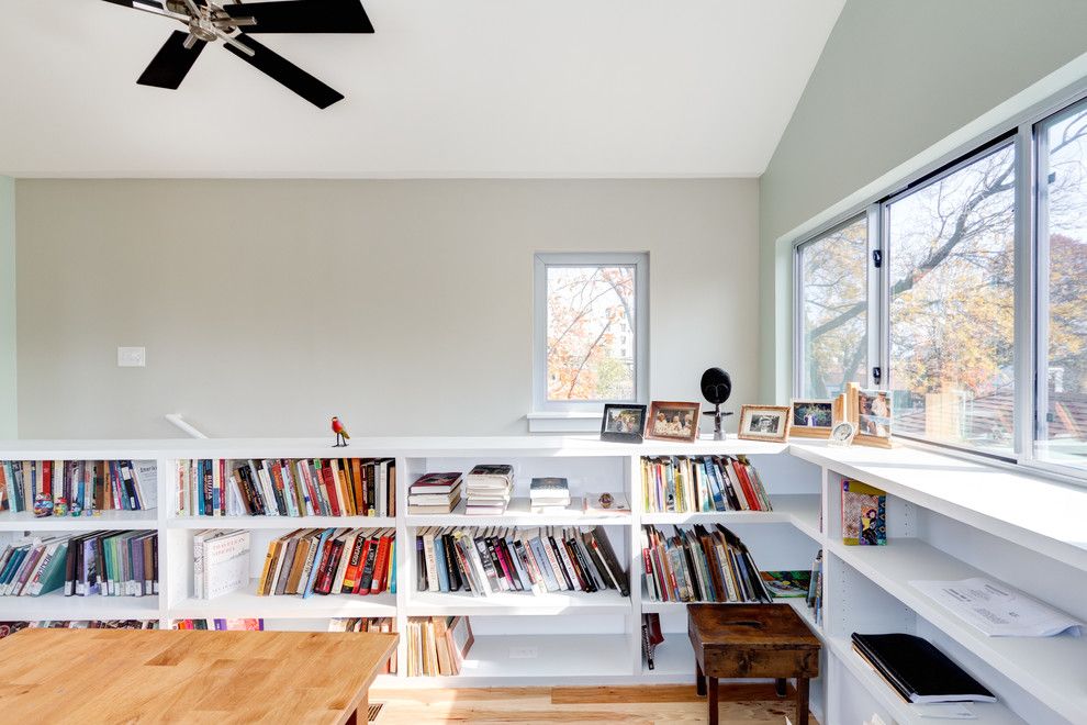 Corepower Yoga Austin for a Modern Home Office with a Window and Modern, Eclectic, Traditional Austin Addition... Thanks Houzz by Moontower Design Build