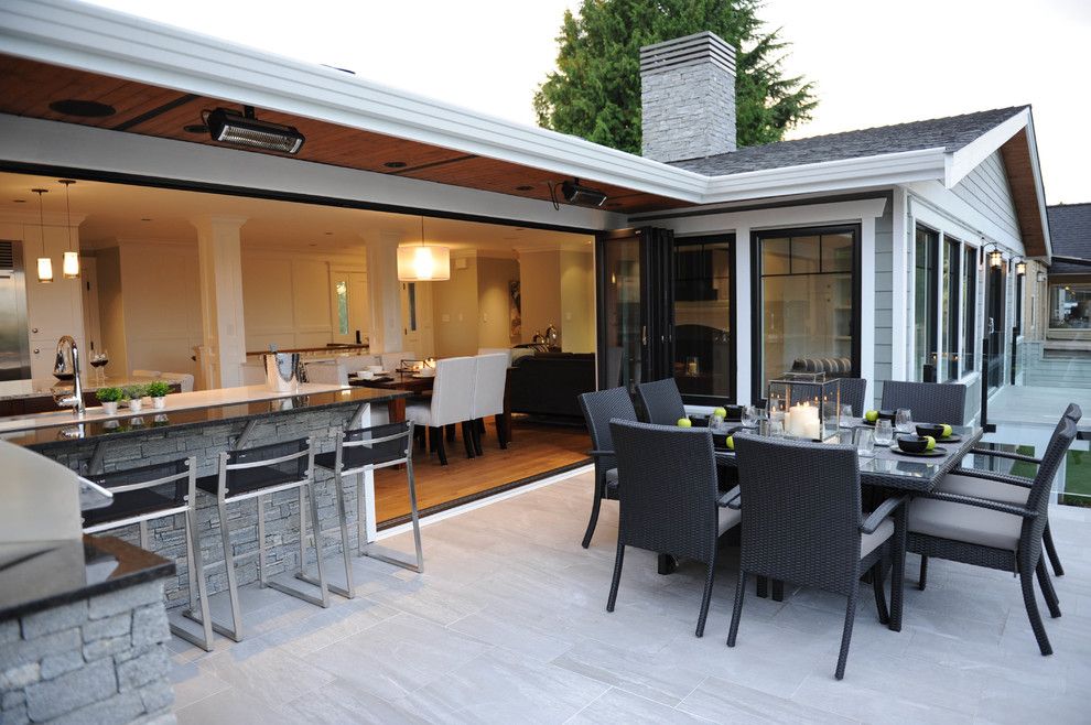 Costco Reno Nv for a Transitional Patio with a White Cabinet and Green with Envy by Sarah Gallop Design Inc.