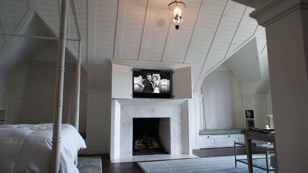 Costco Tv Mount for a Traditional Bedroom with a Electronics and Hidden Electronics   Classic Bedroom by Hi Tek Group