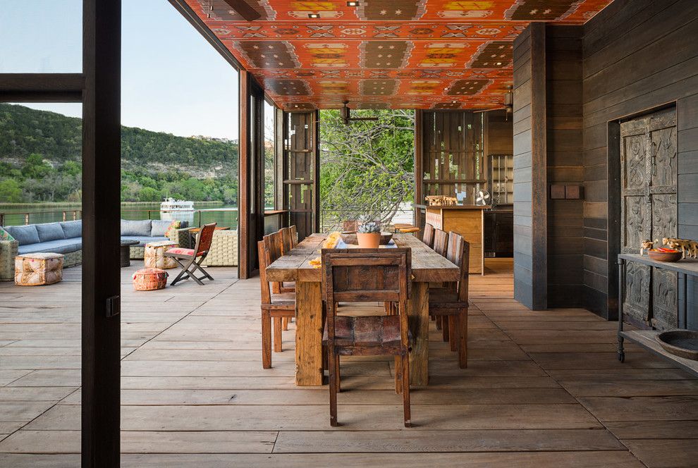 Craigslist Austin Tx Furniture for a Rustic Deck with a Deck Furniture and Bunny Run Boat Dock by Andersson Wise Architects