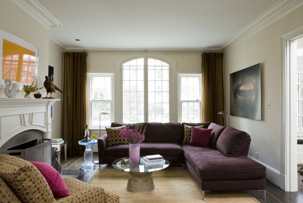 Craigslist Dc Furniture for a Contemporary Family Room with a Fireplace Mantel and Washington, Dc by Liz Levin Interiors