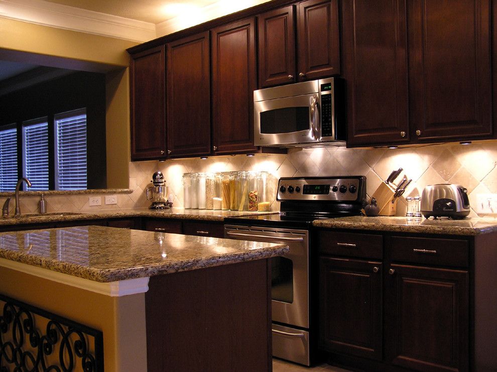 Craigslist Houston Appliances for a Traditional Kitchen with a Dark Cabinets and New Construction Kitchen by Fletcher Design Consultants