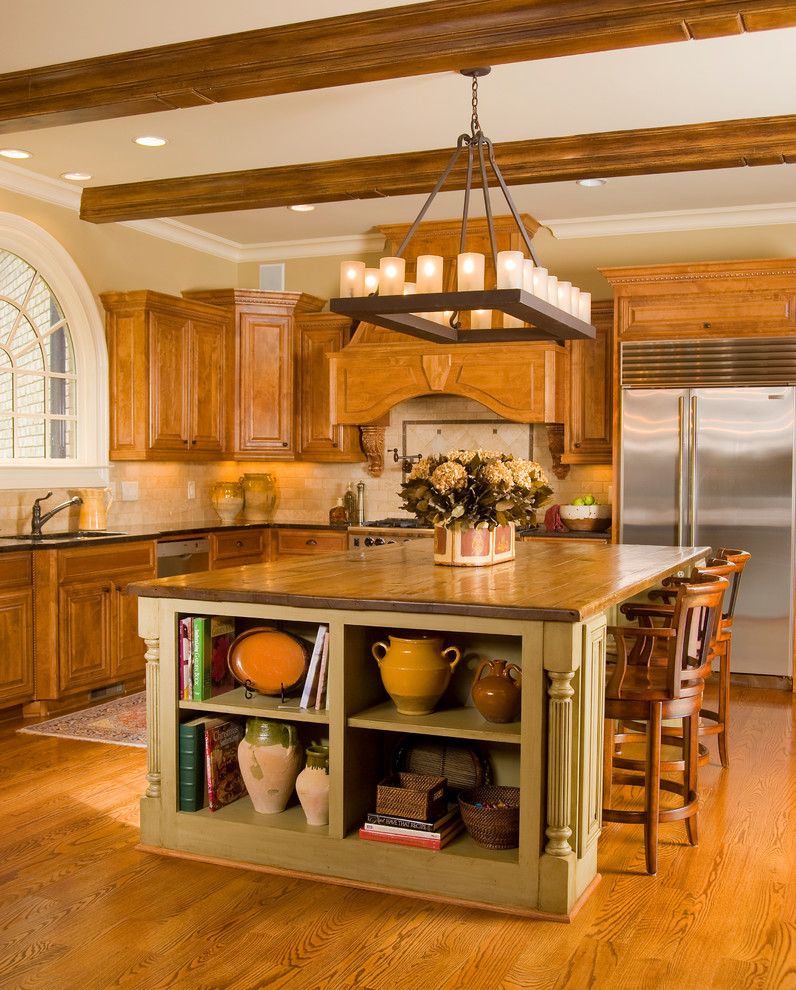 Craigslist Houston Appliances for a Traditional Kitchen with a Wood Top Kitchen Island and Charming Kitchen of Atlanta by Design House Inc in Houston by Design House, Inc