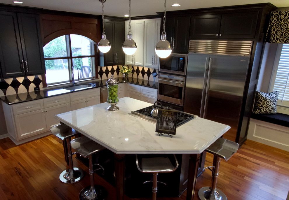 Craigslist Houston Appliances for a Transitional Kitchen with a Bianco Carrara and 