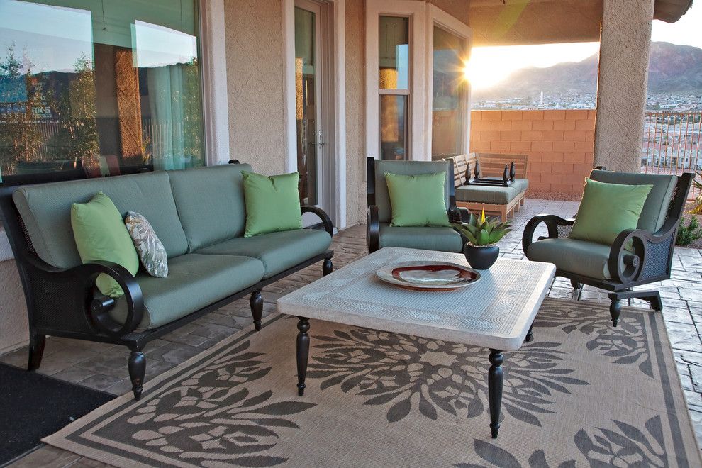 Craigslist Nashville Furniture for a Contemporary Patio with a Throw Pillows and Las Vegas Home by Gates Interior Design