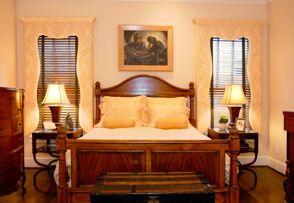 Craigslist Nashville Furniture for a Traditional Bedroom with a Lambrequins and Two Households Merged by Leland Interiors, Llc