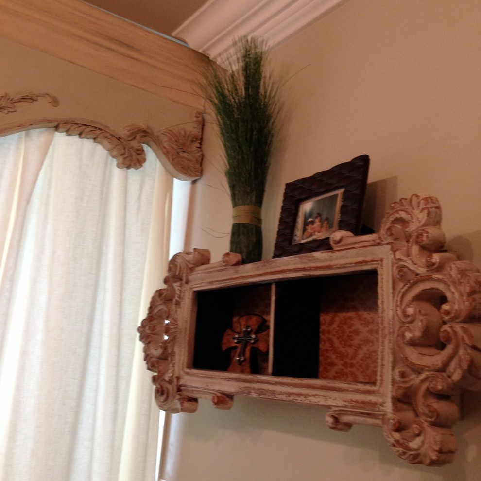 Craigslist New Orleans Furniture for a Shabby Chic Style Bathroom with a Bathroom Vanity and Powder Rooms by Khb Interiors