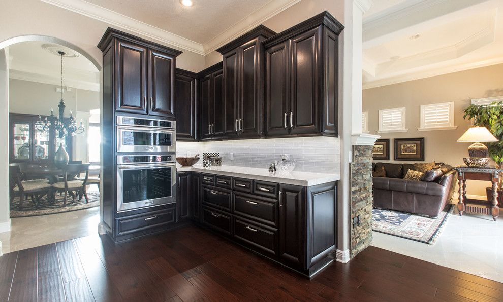 Craigslist Orlando Appliances for a Transitional Kitchen with a White Countertops Black Cabinets and Weitzel Jt (Waypoint Living Spaces) Zelmar Kitchen Remodel by Zelmar Kitchen Designs & More, Llc