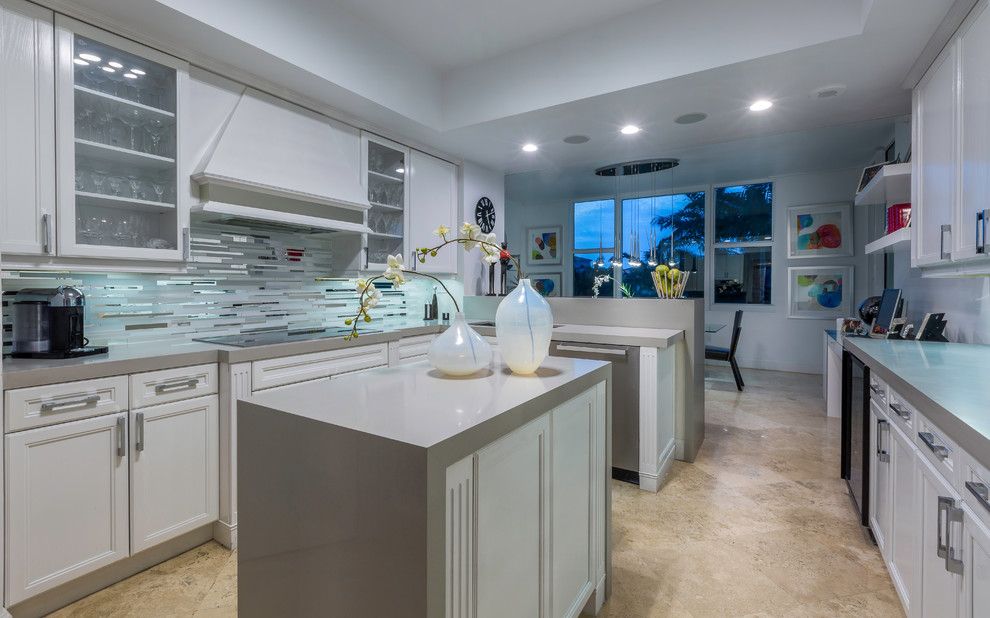 Craigslist South Florida Furniture for a Modern Kitchen with a Display Cabinet and Modern Boca Raton Condo by Zelman Style Interiors