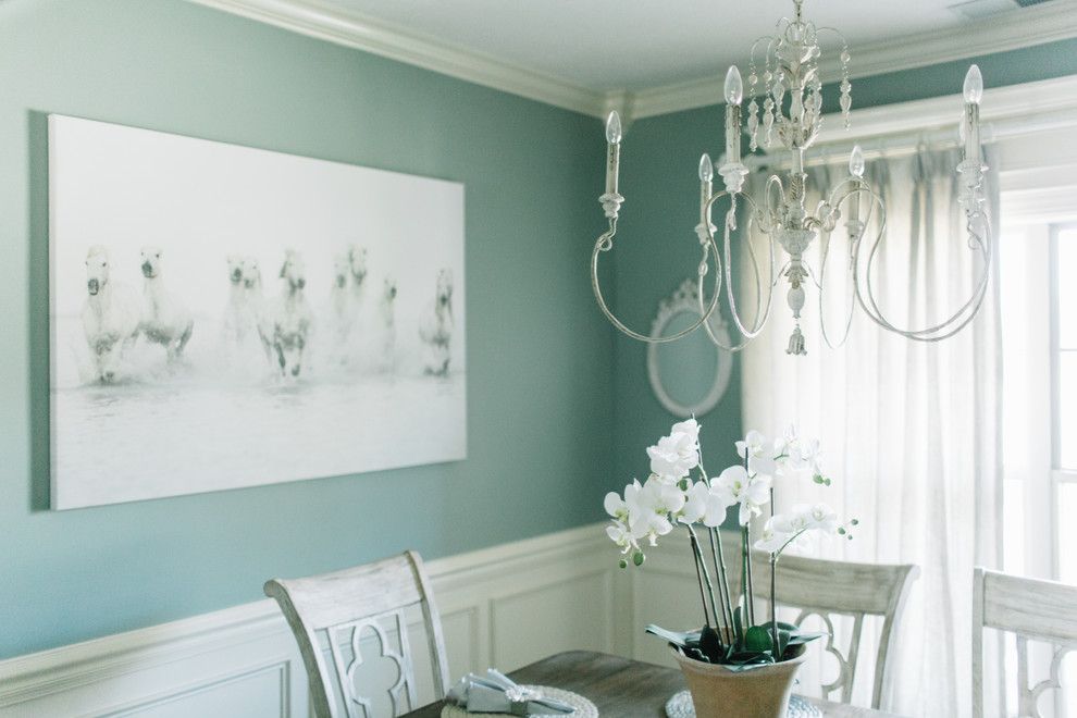 Crazy Horse Nashville for a Shabby Chic Style Dining Room with a Chandalier and Kelley Home Refresh by Alexandra Lauren Designs