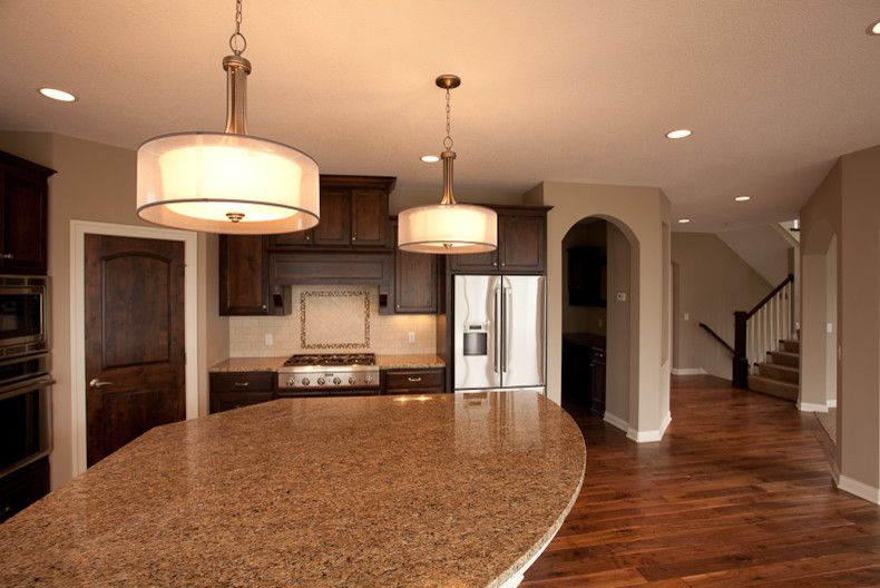 Cresta Bella for a Traditional Kitchen with a Hand Scraped Wood Floors and 