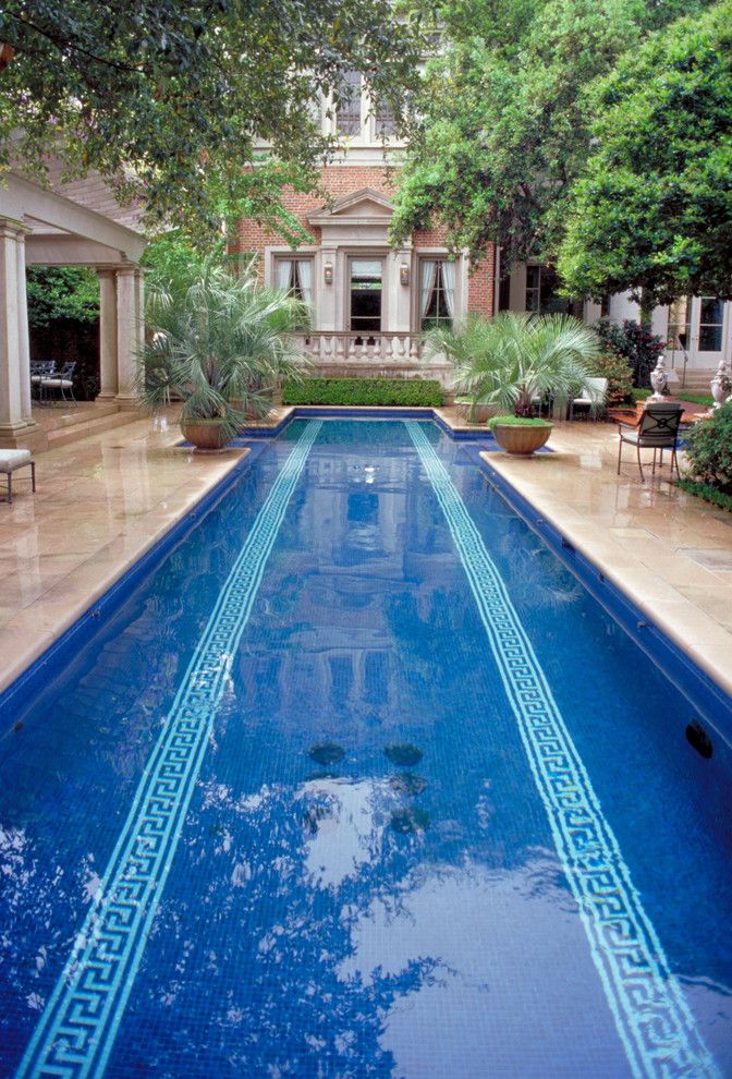 Cresta Bella for a Traditional Pool with a Lap Pool and Houston Southern Estate by Mcdugald Steele