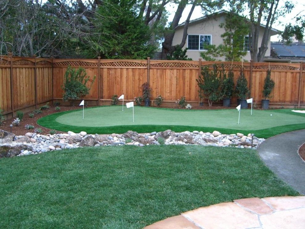 Crooked Creek Golf Course for a Traditional Landscape with a Artificial Turf and Golf and Putting Greens by Heavenly Greens