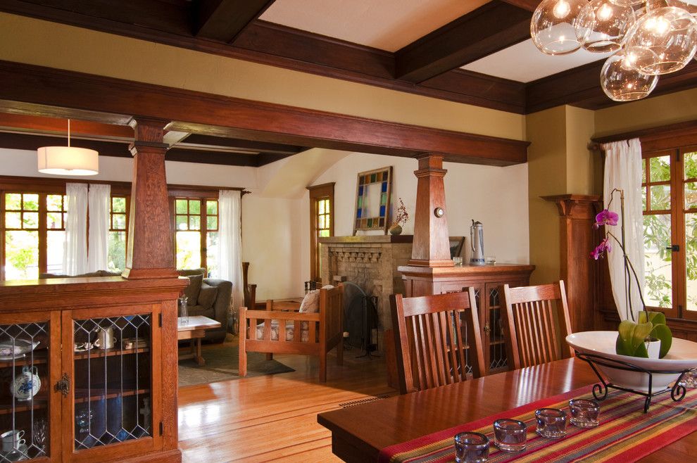 Cuddle Down for a Craftsman Dining Room with a Craftsman and Bali Construction by Bali Construction