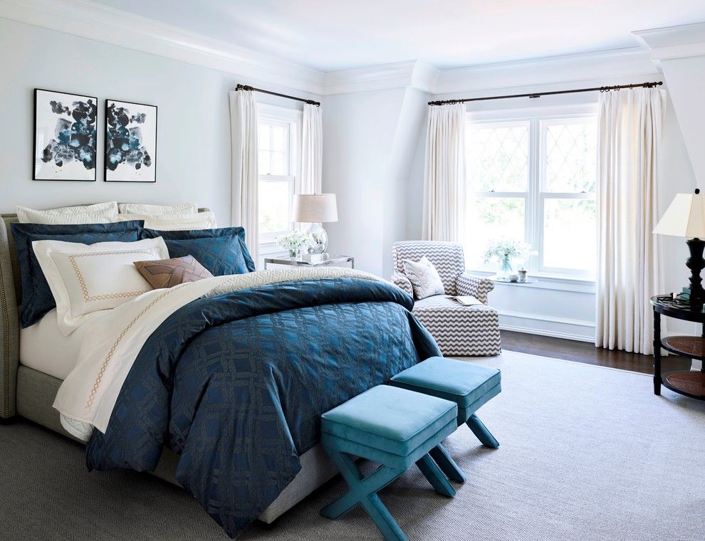 Cumberland Transit for a Transitional Bedroom with a Transitional and Frette Sincro Bedding Collection by Bloomingdale's