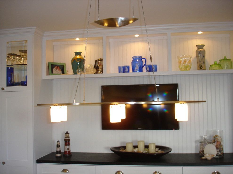 Cummings Electric for a  Dining Room with a Chandelier Adjustable and Meyer Residence by Mcnally Electric Inc.