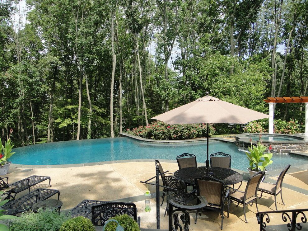 Cvs Media Pa for a Contemporary Pool with a Negative Edge Pool and Infinity Edge Elements   Media, Pa by Armond Aquatech Pools