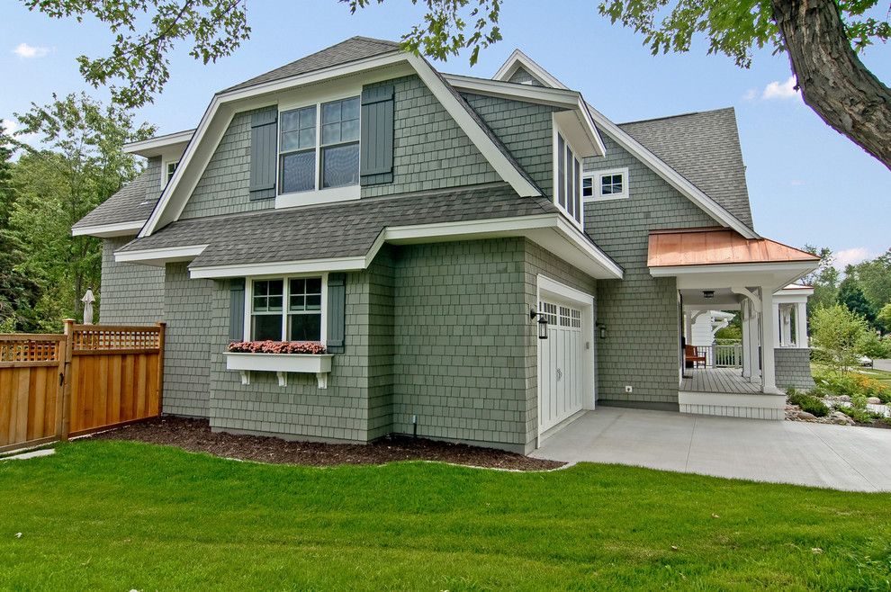 Dads Garage for a Traditional Exterior with a Gray Shutters and Great Neighborhood Homes by Great Neighborhood Homes