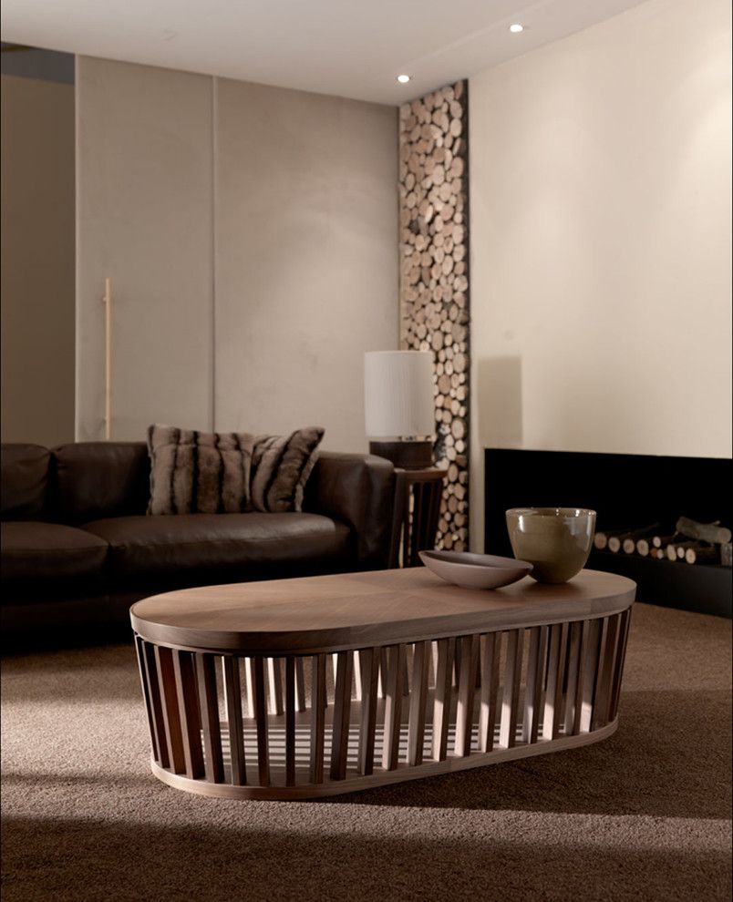 Dancing Goats Coffee for a Contemporary Living Room with a Italian Lighting and Contemporary Wood Furniture by Nella Vetrina Showroom