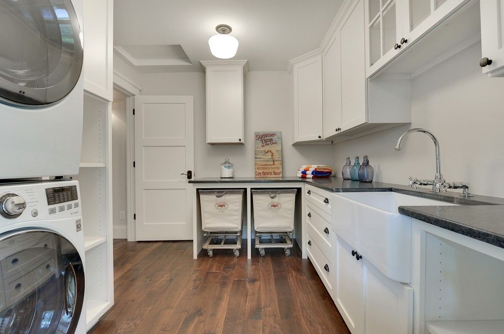 Daytime Tri Cities for a Transitional Laundry Room with a Laundry and Laundry Room by Divine Custom Homes