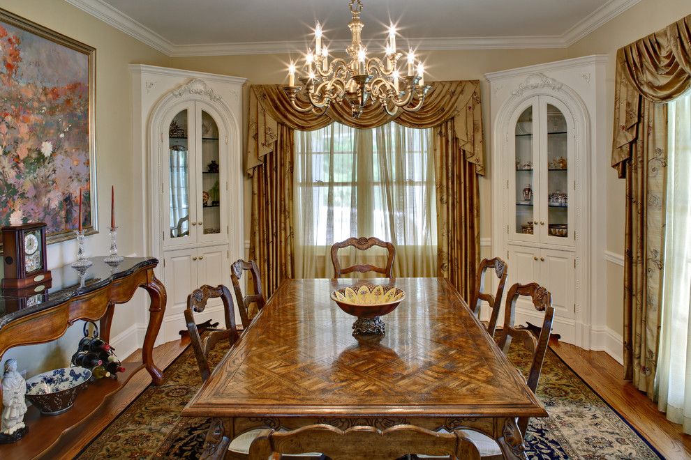 Deans Supply for a Traditional Dining Room with a Painted Wood and Westport, Ct Corner Cabinets in Dining Room by Culin & Colella, Inc.