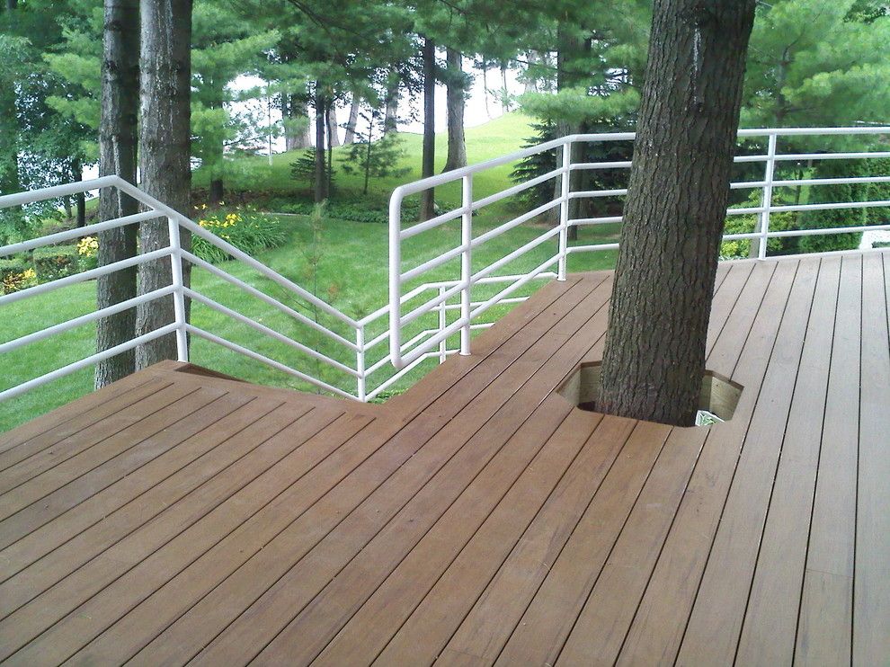 Decks and Docks for a Contemporary Patio with a Wolmanized Deck and Stained Decks by Ogne Remodeling & Roofing