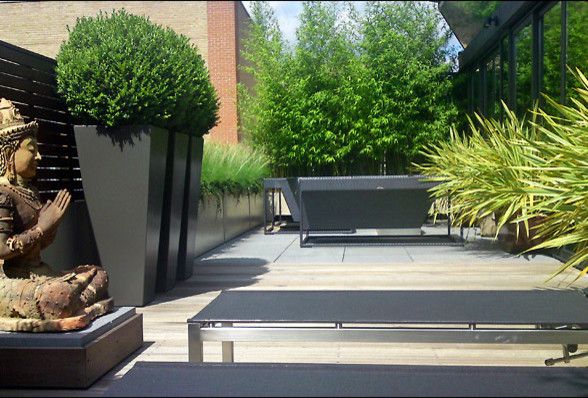 Dedon for a Contemporary Patio with a Contemporary and London E.c. Garden by Mylandscapes