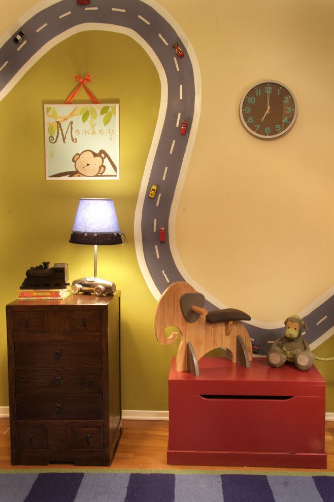 Dees Nursery for a Eclectic Kids with a Boys Room and Nursery by Nika Fouquet