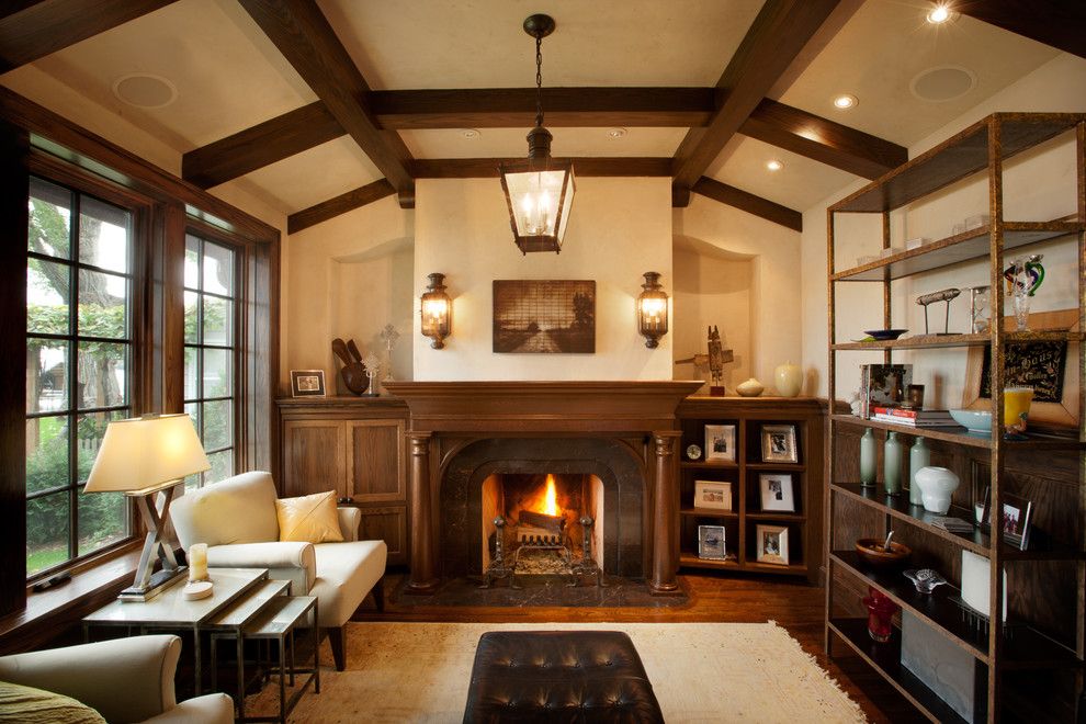 Devco for a Traditional Living Room with a Tudor and Tudor on the Point by Murphy & Co. Design