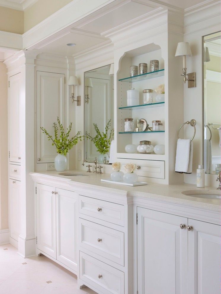 Do I Need a Boxspring for a Traditional Bathroom with a Eyebrow Windows and Classic Informality by Daniel Contelmo Architects