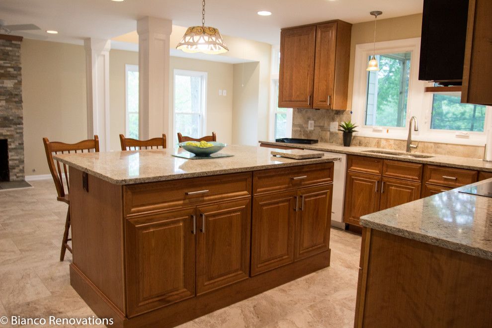 Dominion Electric Va for a Traditional Kitchen with a Traditional Kitchen and Rear Extension in Alexandria, Va by Bianco Renovations