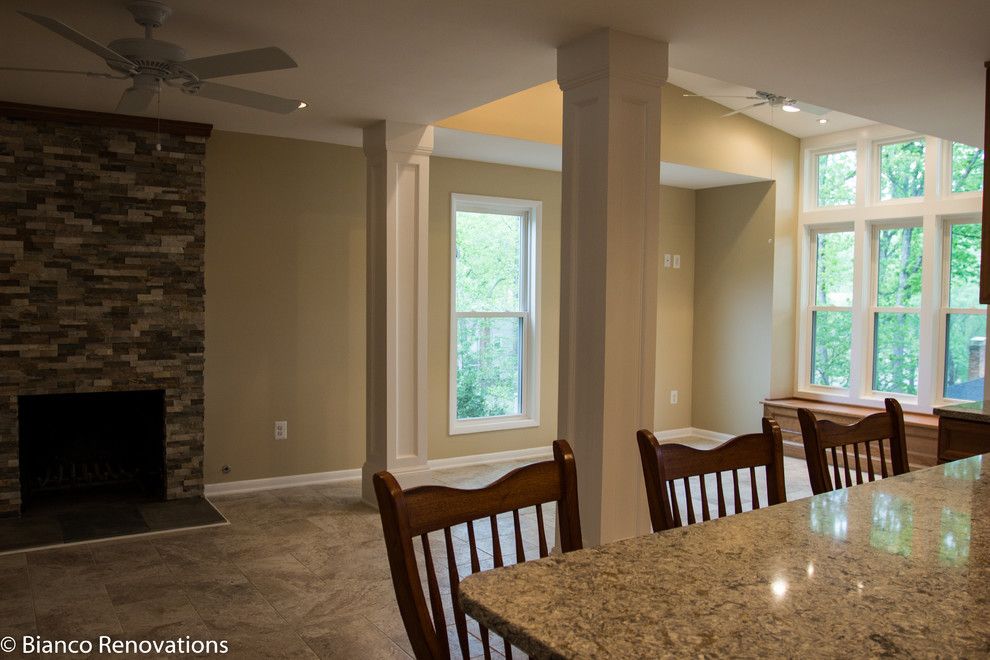 Dominion Electric Va for a Traditional Kitchen with a White Window Trim and Rear Extension in Alexandria, Va by Bianco Renovations