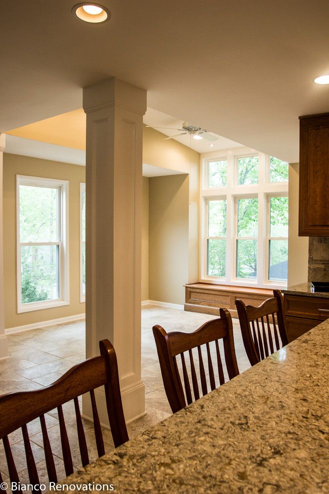 Dominion Electric Va for a Traditional Kitchen with a White Window Trim and Rear Extension in Alexandria, Va by Bianco Renovations