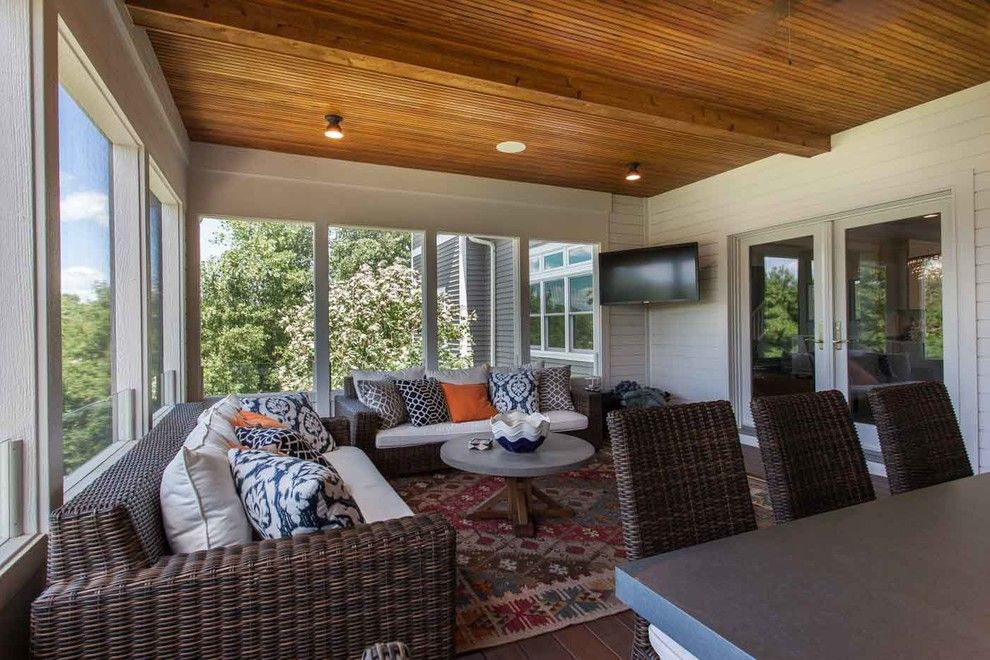 Donald Fagan for a Contemporary Porch with a Screened and Lake Elmo Screened Porch by Mcdonald Remodeling