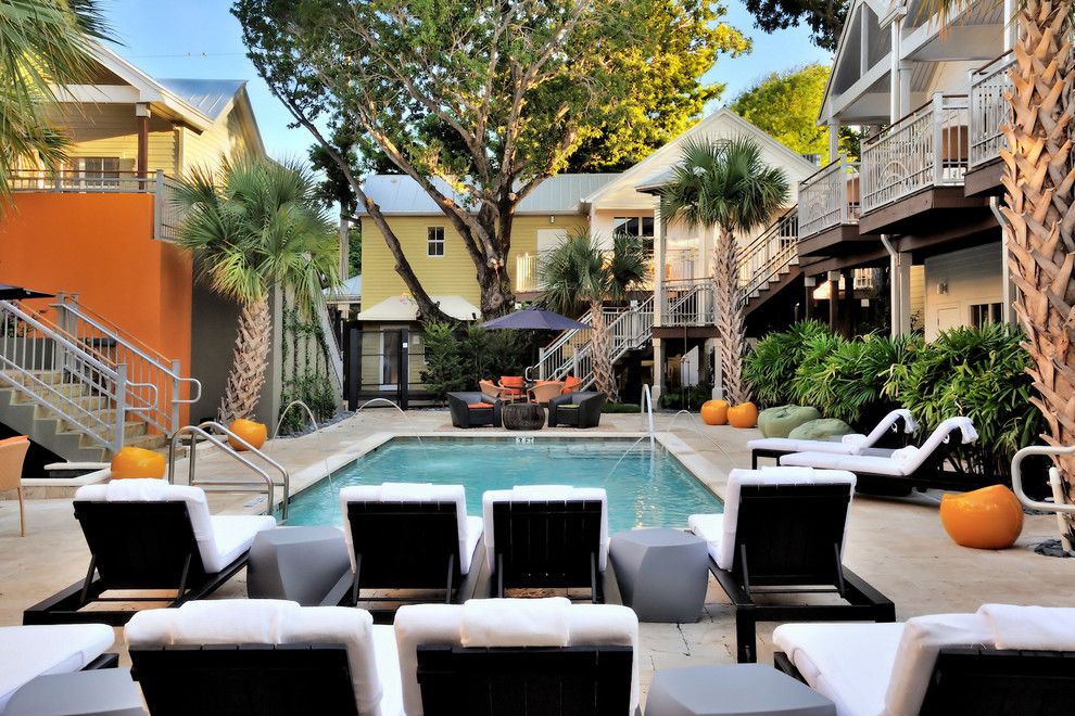 Dorchester Hotel Miami for a Modern Pool with a Fountain and the Truman Hotel by Debra Yates