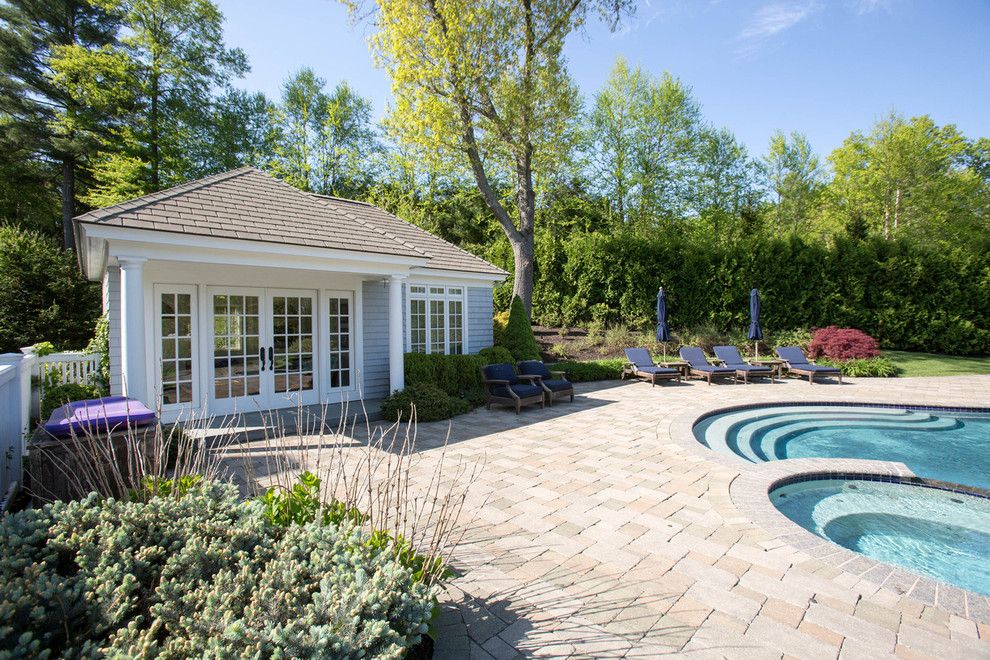 Dover Pools for a Traditional Pool with a Dover Real Estate Broker and Dover Ma Home for Sale by Amy Mizner, Benoit Mizner Simon & Co.