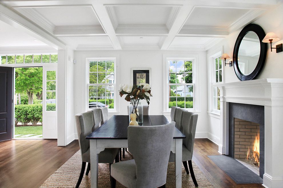 Dr Energy Saver for a Traditional Dining Room with a Vase and 240 Little Plains Rd. Southampton Ny by Meridith Baer Home