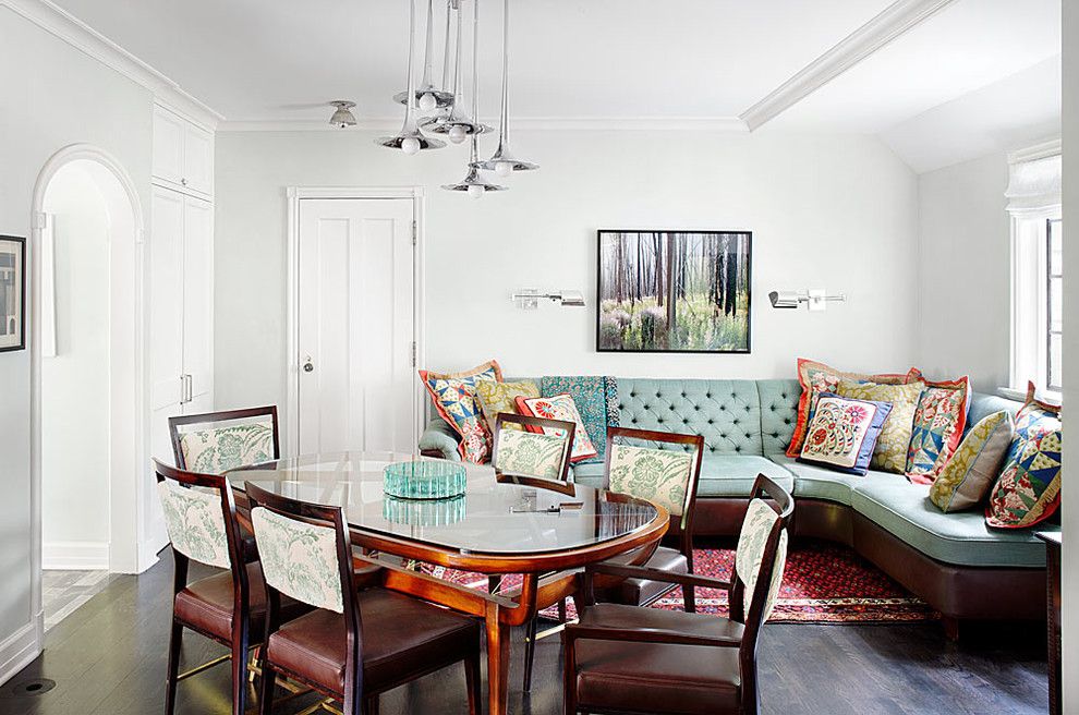 Dr Energy Saver for a Traditional Dining Room with a Wood Molding and Winnetka Residence by Alan Design Studio