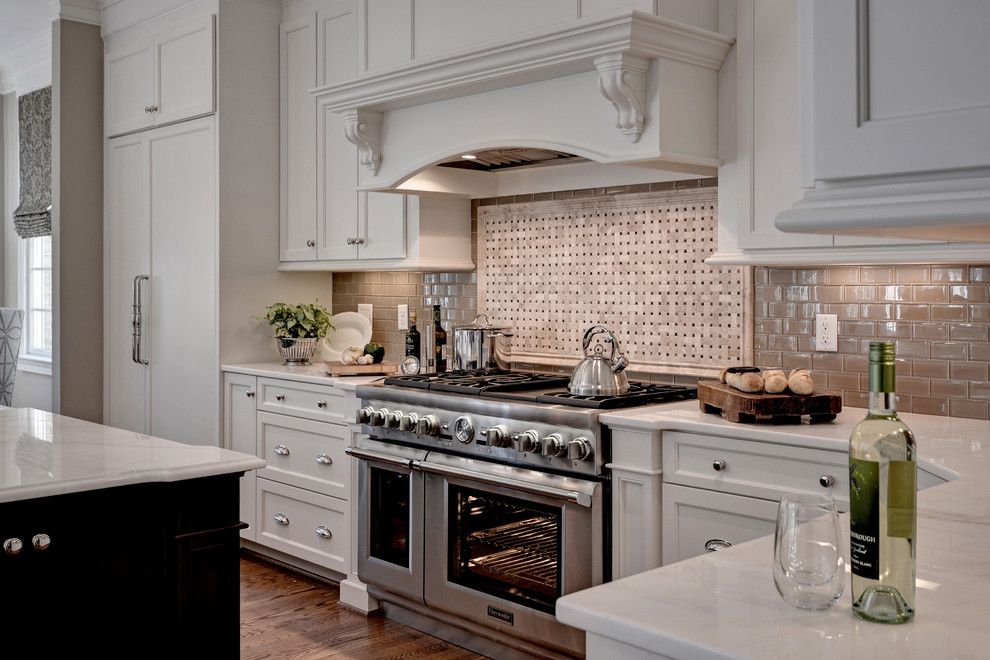 Dry Bar Upper West Side for a Traditional Kitchen with a White Countertop and Thermador by Thermador Home Appliances