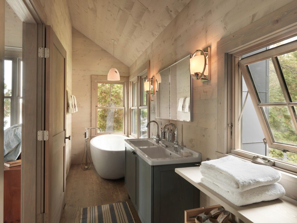 Duravit Usa for a Rustic Bathroom with a Rustic and Haven by Cushman Design Group