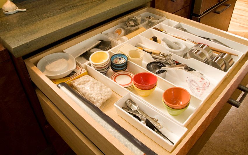 Dutalier for a Eclectic Kitchen with a Utensil Drawer and Storage Beyond the Norm! by Richard Landon Design