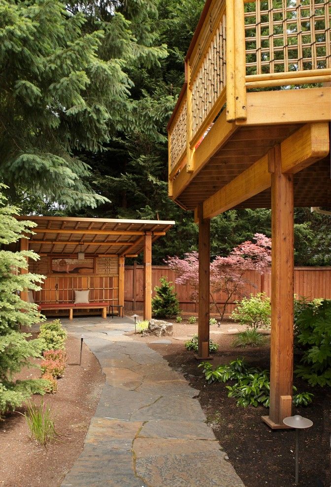 Earth Sheltered Homes for a Asian Landscape with a Stone Paver Pathway and Tour of Remodeled Homes by Walls  Too Windows, Interior Design